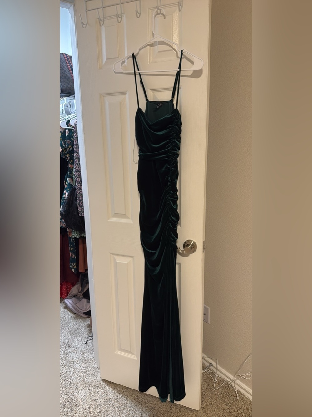 Windsor Deep Teal Velvet Dress